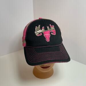 Buck Wear 5 Panel Ball Cap One Size Fits Most Pink Camo Hook and Loop Hunting